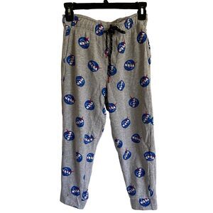 Public Record  Jogger Boys 12 L Athletic Pant Heather Gray Blue NASA Fleece